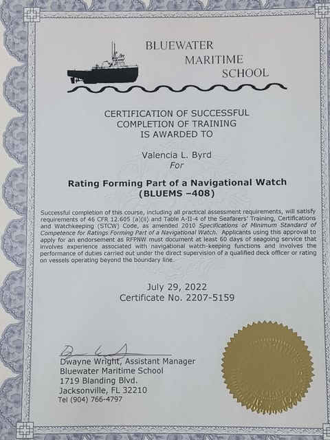 Personal Survival Techniques Certificate