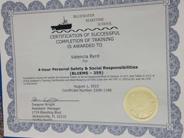 Additional Certificate